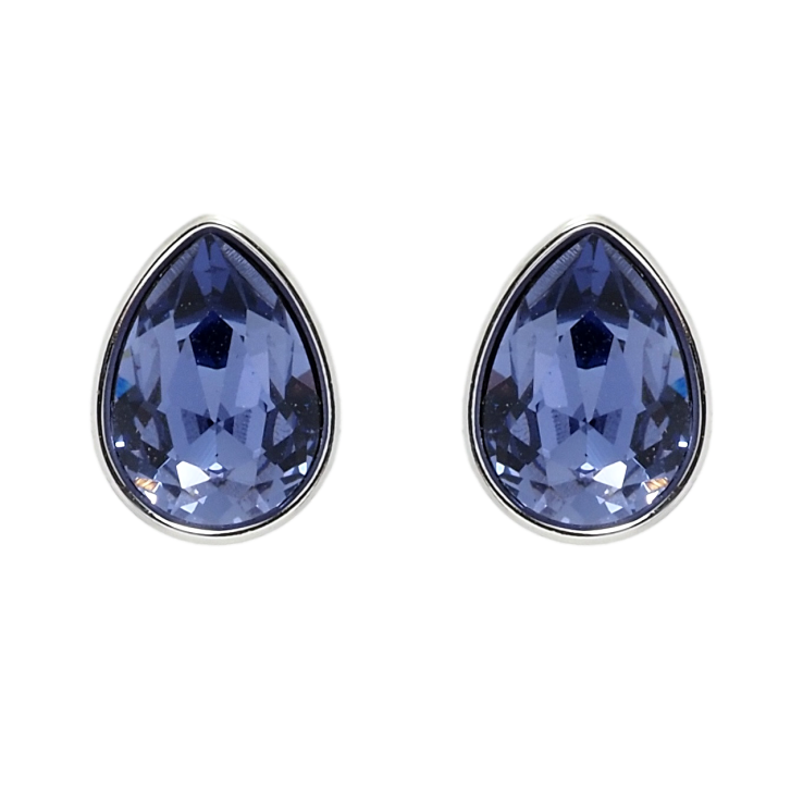 Сережки Xuping колір Родій з кристалами Swarovski пусети Кристальні крапельки Sapphire фото №9 Сережки Xuping колір Родій з кристалами Swarovski пусети Кристальні крапельки Sapphire фото №9