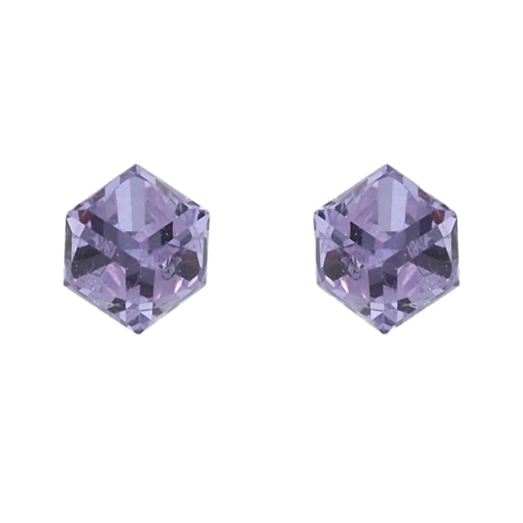 Сережки Xuping колір Родій з кристалами Swarovski пусети Кристальні кубики Tanzanite, 4х4мм фото №8 Сережки Xuping колір Родій з кристалами Swarovski пусети Кристальні кубики Tanzanite, 4х4мм фото №8