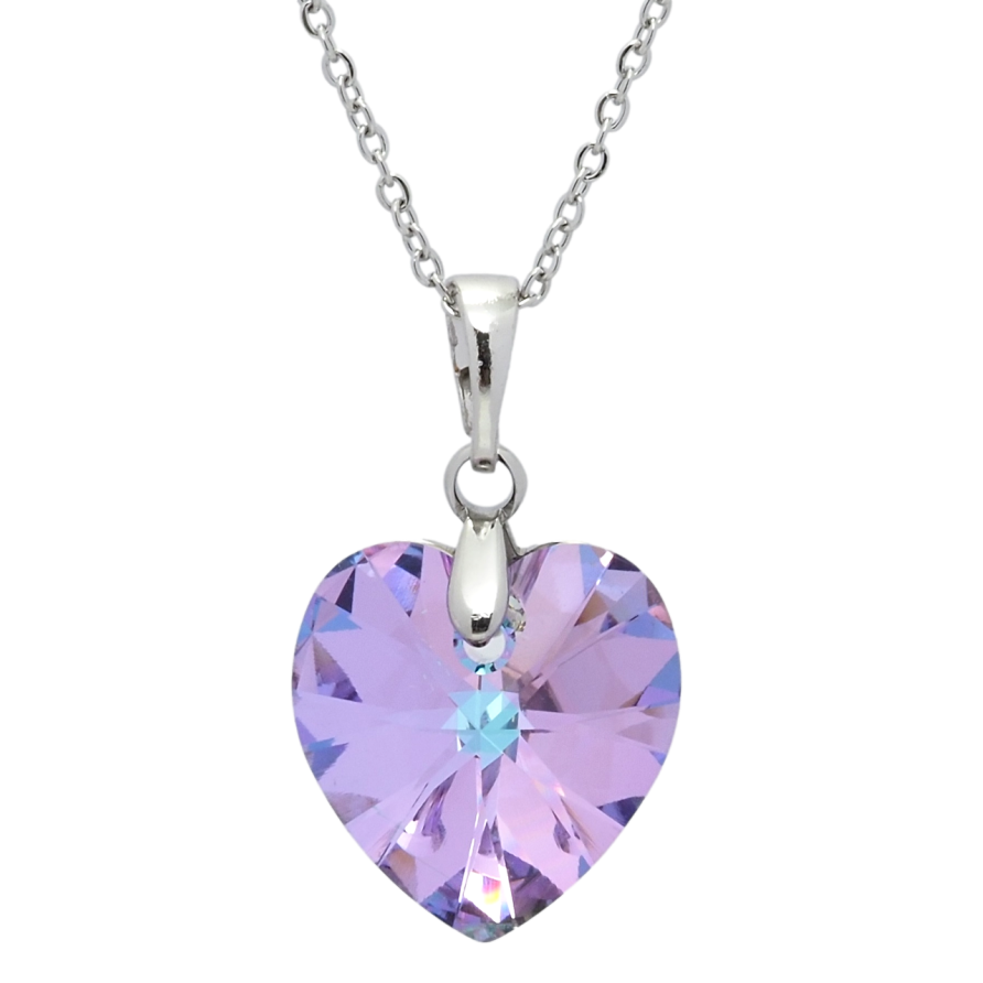 Кулон Xuping цвет Родий с кр-ми Swarovski на цепочке Кристальное сердце Paradise Shine длина 44-49,5см х 1мм фото №1 Кулон Xuping цвет Родий с кр-ми Swarovski на цепочке Кристальное сердце Paradise Shine длина 44-49,5см х 1мм фото №1