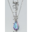 Кулон Xuping цвет Родий с кр-ми Swarovski на цепочке Сердечко с кристаллом Paradise Shine длина 39-45см х фото №2 Кулон Xuping цвет Родий с кр-ми Swarovski на цепочке Сердечко с кристаллом Paradise Shine длина 39-45см х фото №2