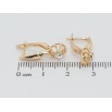 Серьги Xuping цвет 18K с кристаллами Swarovski английский замок Кристаллы Clear в декоративном фото №2 Серьги Xuping цвет 18K с кристаллами Swarovski английский замок Кристаллы Clear в декоративном фото №2