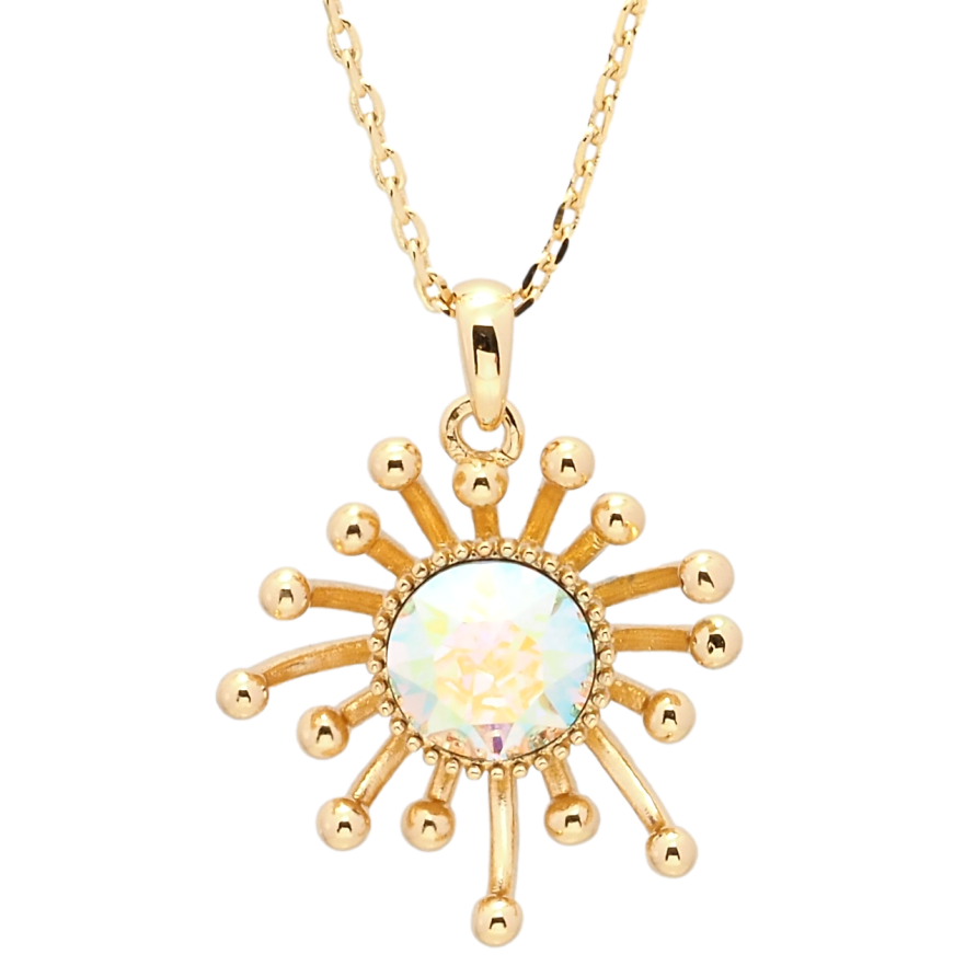 Кулон Xuping цвет 18K с кр-ми Swarovski на цепочке Цветок с кристаллом АВ длина 40-45см х 1мм фото №1 Кулон Xuping цвет 18K с кр-ми Swarovski на цепочке Цветок с кристаллом АВ длина 40-45см х 1мм фото №1
