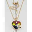 Кулон Xuping колір 18K з кр-ми Swarovski на ланцюжку Кристальне серце Vitrail Medium довжина 40-45см х 1мм фото №2 Кулон Xuping колір 18K з кр-ми Swarovski на ланцюжку Кристальне серце Vitrail Medium довжина 40-45см х 1мм фото №2