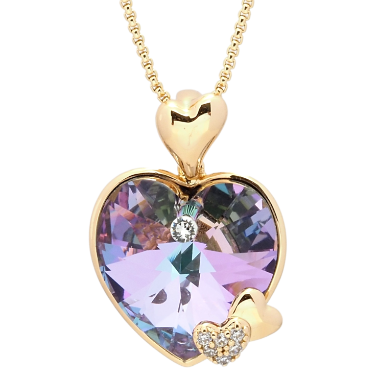 Кулон Xuping цвет 18K с кр-ми Swarovski на цепочке Кристальное сердце Paradise Shine длина 40-45см х 1мм фото №13 Кулон Xuping цвет 18K с кр-ми Swarovski на цепочке Кристальное сердце Paradise Shine длина 40-45см х 1мм фото №13