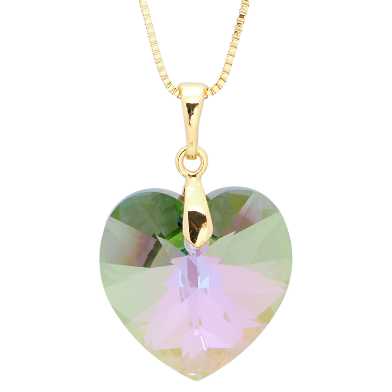 Кулон Xuping колір 18K з кр-ми Swarovski на ланцюжку Кристальне серце Vitrail Light довжина 40-45см х 1мм фото №7 Кулон Xuping колір 18K з кр-ми Swarovski на ланцюжку Кристальне серце Vitrail Light довжина 40-45см х 1мм фото №7