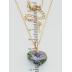 Кулон Xuping цвет 18K с кр-ми Swarovski на цепочке Кристальное сердце Vitrail Light длина 40-45см х 1мм фото №2 Кулон Xuping цвет 18K с кр-ми Swarovski на цепочке Кристальное сердце Vitrail Light длина 40-45см х 1мм фото №2