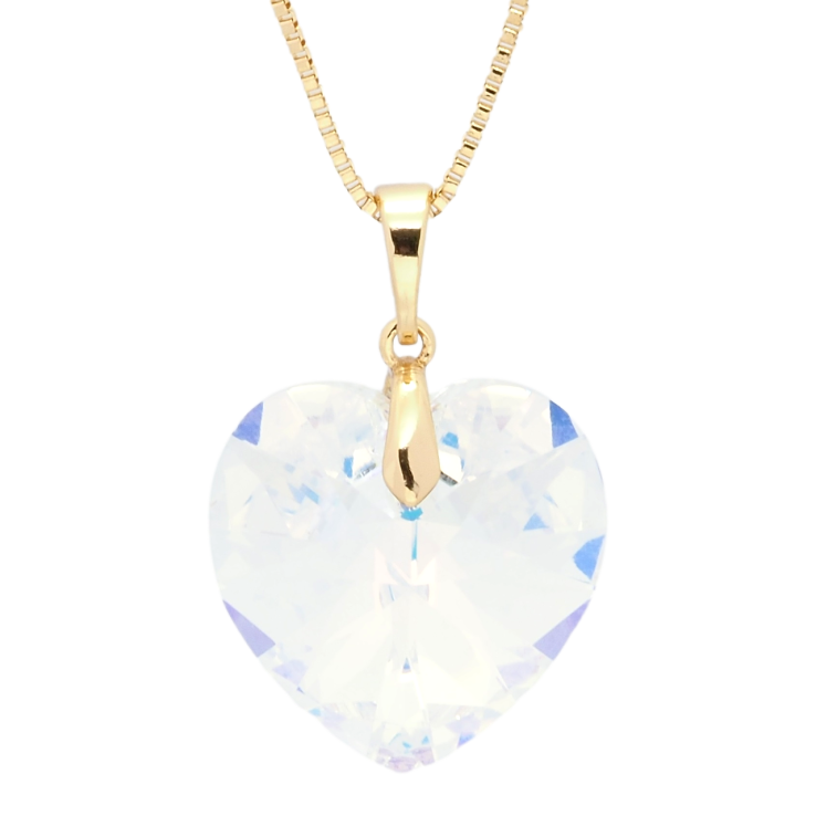 Кулон Xuping колір 18K з кр-ми Swarovski на ланцюжку Кристальне серце Shimmer довжина 40-45см х 1мм фото №15 Кулон Xuping колір 18K з кр-ми Swarovski на ланцюжку Кристальне серце Shimmer довжина 40-45см х 1мм фото №15