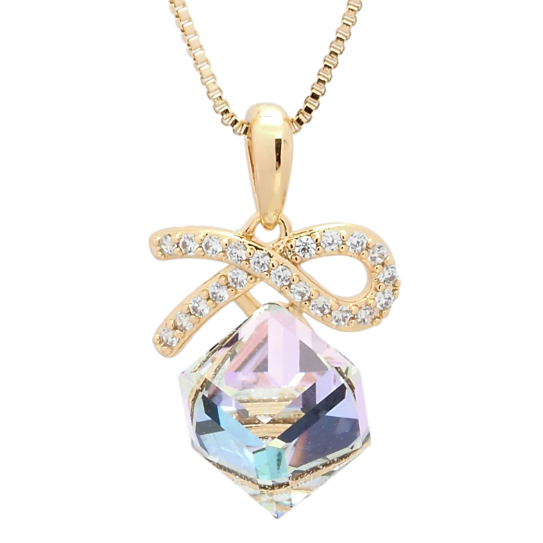 Кулон Xuping колір 18K з кр-ми Swarovski на ланцюжку Кристальний куб Paradise Shine довжина 40-45см х 1мм фото №23 Кулон Xuping колір 18K з кр-ми Swarovski на ланцюжку Кристальний куб Paradise Shine довжина 40-45см х 1мм фото №23