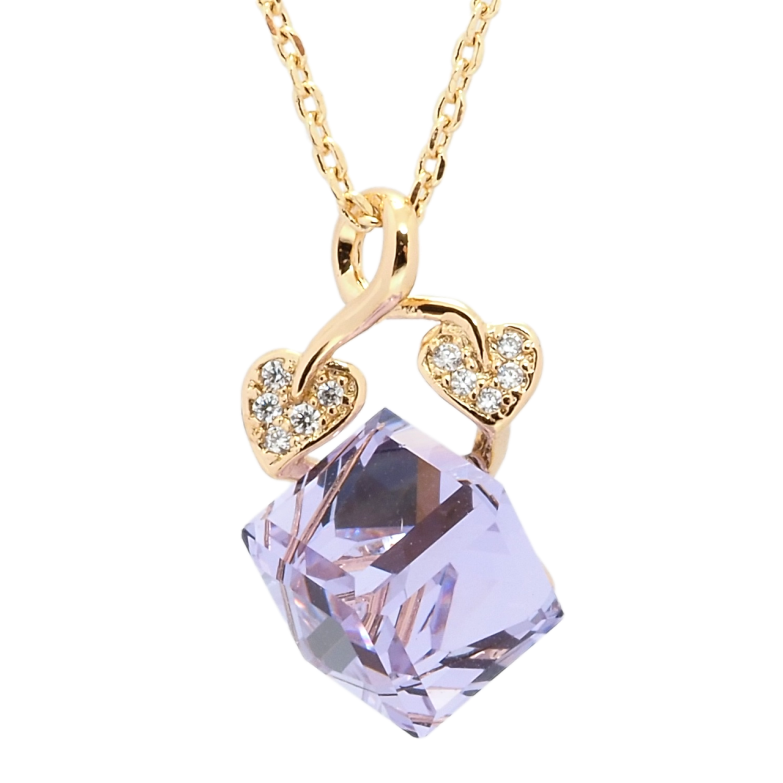 Кулон Xuping цвет 18K с кр-ми Swarovski на цепочке Кристальный Tanzanite длина 40-45см х 1мм фото №1 Кулон Xuping цвет 18K с кр-ми Swarovski на цепочке Кристальный Tanzanite длина 40-45см х 1мм фото №1
