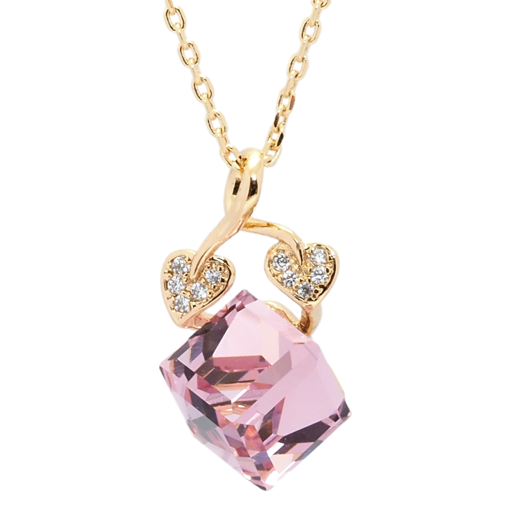 Кулон Xuping колір 18K з кр-ми Swarovski на ланцюжку Кристальний Rose довжина 39-44см х 1мм фото №14 Кулон Xuping колір 18K з кр-ми Swarovski на ланцюжку Кристальний Rose довжина 39-44см х 1мм фото №14