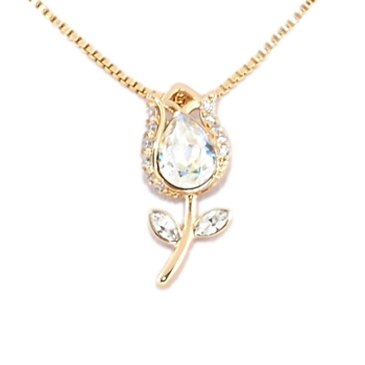 Кулон Xuping колір 18K з кр-ми Swarovski на ланцюжку Квітка з кристалом Shimmer довжина 46-51см х 1мм фото №13 Кулон Xuping колір 18K з кр-ми Swarovski на ланцюжку Квітка з кристалом Shimmer довжина 46-51см х 1мм фото №13
