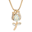 Кулон Xuping цвет 18K с кр-ми Swarovski на цепочке Цветок с кристаллом Shimmer длина 46-51см х 1мм фото №3 Кулон Xuping цвет 18K с кр-ми Swarovski на цепочке Цветок с кристаллом Shimmer длина 46-51см х 1мм фото №3