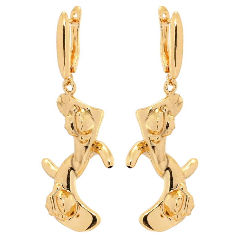 Серьги Xuping Позолота 18K английский замок Декоративные подвески фото №3