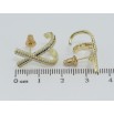 Сережки Xuping QQMM Позолота 14K пусети Хрестики з цирконієм фото №2 Сережки Xuping QQMM Позолота 14K пусети Хрестики з цирконієм фото №2