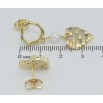 Сережки Xuping QQMM Позолота 14K пусети Асиметричні серця фото №2 Сережки Xuping QQMM Позолота 14K пусети Асиметричні серця фото №2