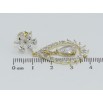 Сережки Xuping QQMM Позолота 14K пусети Витончені кристальні підвіски фото №2 Сережки Xuping QQMM Позолота 14K пусети Витончені кристальні підвіски фото №2