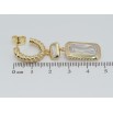 Сережки Xuping QQMM Позолота 14K пусети Декоративні підвіски з фіанітами фото №2