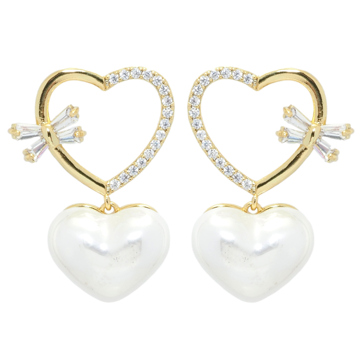 Сережки Xuping QQMM Позолота 14K пусети Сердечки фото №7 Сережки Xuping QQMM Позолота 14K пусети Сердечки фото №7