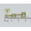Серьги Xuping QQMM Позолота 14K пусеты Лимонные фианиты на дорожке циркония фото №2 Серьги Xuping QQMM Позолота 14K пусеты Лимонные фианиты на дорожке циркония фото №2
