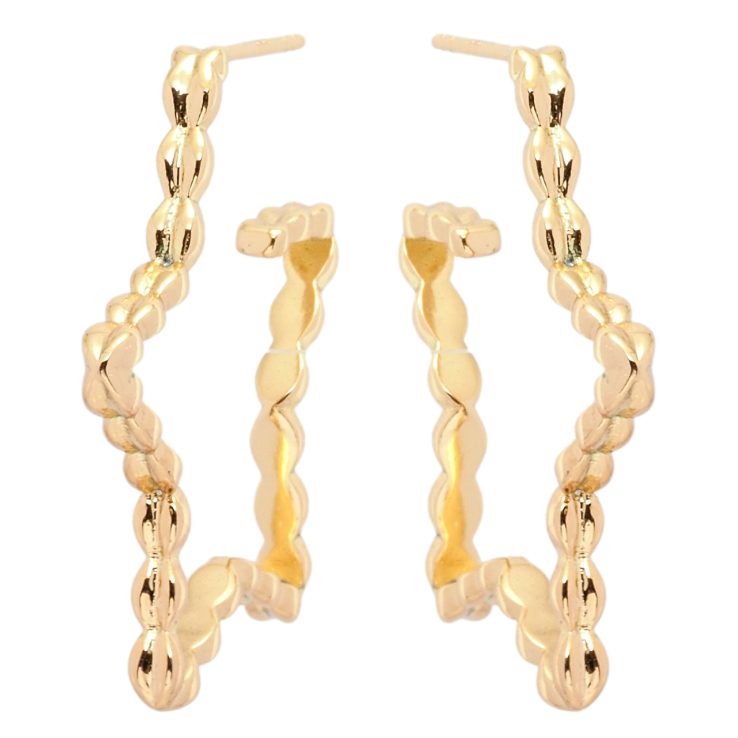 Сережки Xuping QQMM Позолота 18K пусети Зірки фото №4 Сережки Xuping QQMM Позолота 18K пусети Зірки фото №4