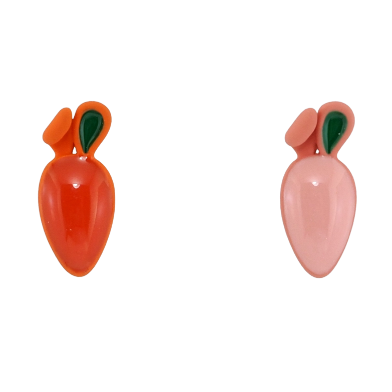 Сережки дитячі Xuping QQMM Родій пусети Морквинки з покриттям Soft-touch та емаль фото №15