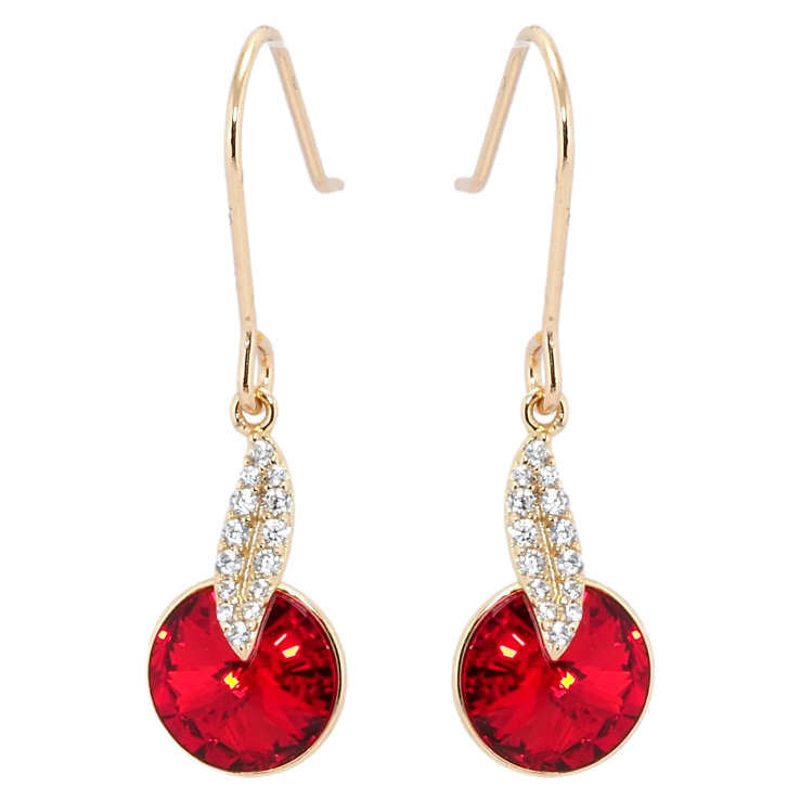 Серьги Xuping цвет 18K с кристаллами Swarovski французский замок Подвески с кристаллами Light Siam фото №16 Серьги Xuping цвет 18K с кристаллами Swarovski французский замок Подвески с кристаллами Light Siam фото №16