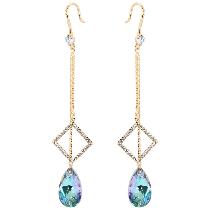 Серьги Xuping цвет 18K с кристаллами Swarovski французский замок Подвески с кристаллом Paradise Shine фото №24 Серьги Xuping цвет 18K с кристаллами Swarovski французский замок Подвески с кристаллом Paradise Shine фото №24