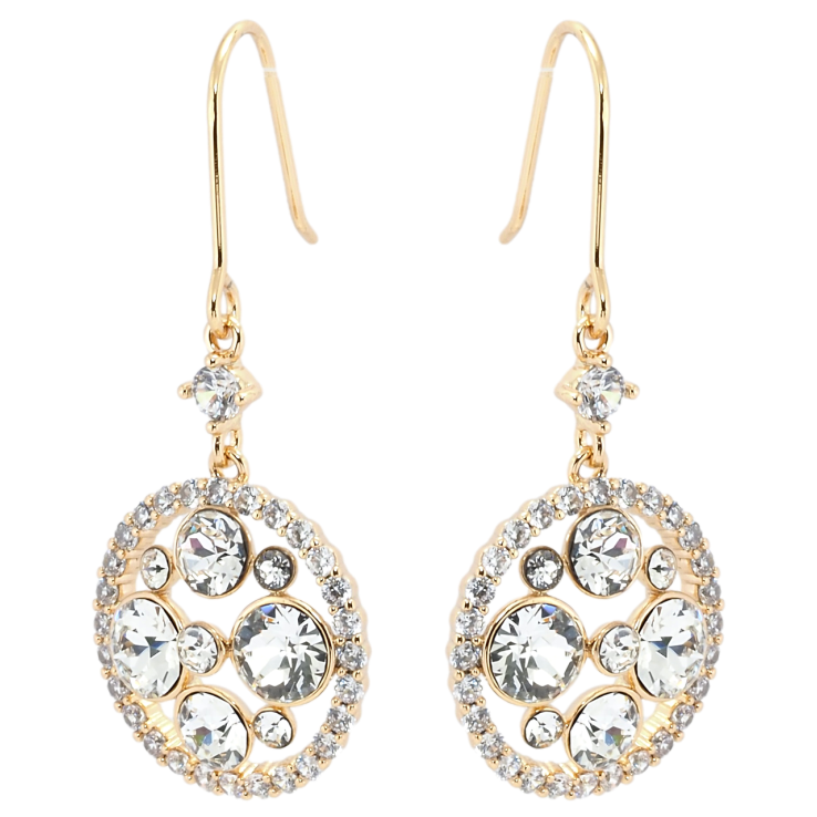 Серьги Xuping цвет 18K с кристаллами Swarovski французский замок Подвески с кристаллами Clear фото №4 Серьги Xuping цвет 18K с кристаллами Swarovski французский замок Подвески с кристаллами Clear фото №4