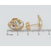 Сережки Xuping колір 18K з кристалами Swarovski пусети Овальні з розсипом кристалів АВ фото №2 Сережки Xuping колір 18K з кристалами Swarovski пусети Овальні з розсипом кристалів АВ фото №2