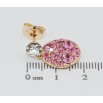 Серьги Xuping цвет 18K с кристаллами Swarovski пусеты Круглые подвески с кристаллами Rose фото №2 Серьги Xuping цвет 18K с кристаллами Swarovski пусеты Круглые подвески с кристаллами Rose фото №2
