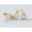 Серьги Xuping цвет 18K с кристаллами Swarovski пусеты Мельница с кристаллом АВ фото №2 Серьги Xuping цвет 18K с кристаллами Swarovski пусеты Мельница с кристаллом АВ фото №2