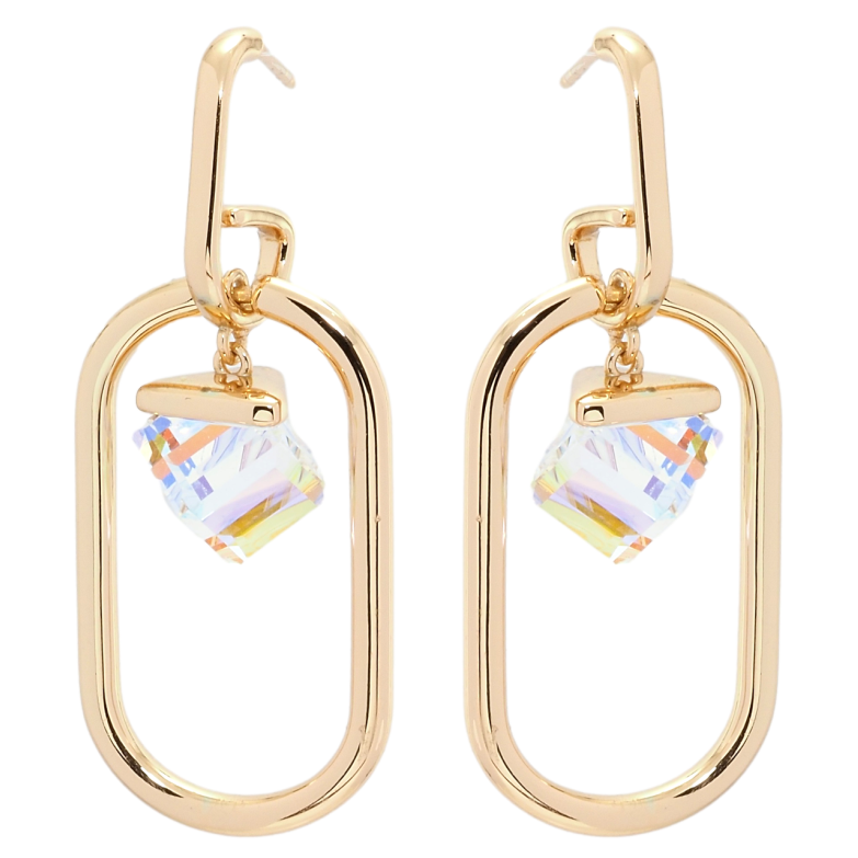 Сережки Xuping колір 18K з кристалами Swarovski пусети Підвіски з кристалами Shimmer фото №6 Сережки Xuping колір 18K з кристалами Swarovski пусети Підвіски з кристалами Shimmer фото №6