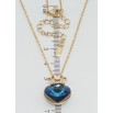 Кулон Xuping 18K с кр-ми Swarovski на цепочке Кристальное сердце Capri Blue с короной длина 40-45см х 1мм фото №2 Кулон Xuping 18K с кр-ми Swarovski на цепочке Кристальное сердце Capri Blue с короной длина 40-45см х 1мм фото №2