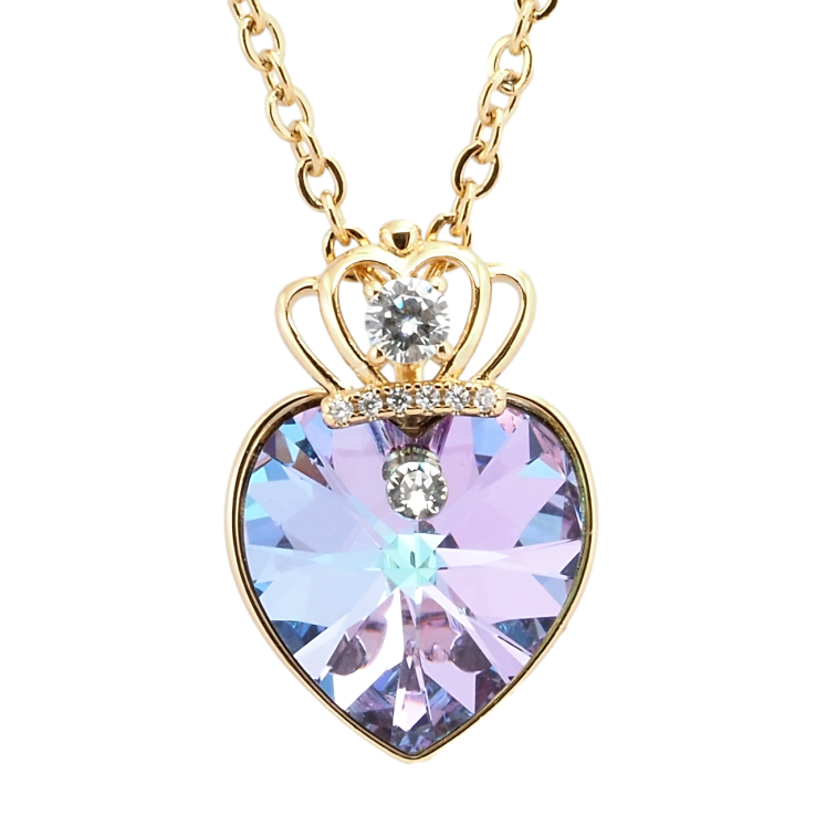 Кулон Xuping 18K с кр-ми Swarovski на цепочке Кристальное сердце Paradise Shinе с короной длина 40-45см х2мм фото №19 Кулон Xuping 18K с кр-ми Swarovski на цепочке Кристальное сердце Paradise Shinе с короной длина 40-45см х2мм фото №19