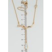 Подвеска Xuping 18K с кр-ми Swarovski на цепочке Изящность с кристаллом АВ длина 41, 43, 46см х 1мм фото №2 Подвеска Xuping 18K с кр-ми Swarovski на цепочке Изящность с кристаллом АВ длина 41, 43, 46см х 1мм фото №2