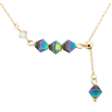 Подвеска Xuping 18K с кр-ми Swarovski на цепочке Кристальные бусины Vitrail Medium длина 46-51см х 1мм фото №3 Подвеска Xuping 18K с кр-ми Swarovski на цепочке Кристальные бусины Vitrail Medium длина 46-51см х 1мм фото №3