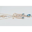 Набір Xuping колір 18K з кр-ми Swarovski Сережки Кулон на ланцюжку Кристали Aquamarin довжина 41-46см фото №2 Набір Xuping колір 18K з кр-ми Swarovski Сережки Кулон на ланцюжку Кристали Aquamarin довжина 41-46см фото №2