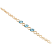 Браслет Xuping цвет 18K с кр-ми Swarovski Три кристалла Aquamarine с доп.замком 18.5,20.5см х 8мм фото №2 Браслет Xuping цвет 18K с кр-ми Swarovski Три кристалла Aquamarine с доп.замком 18.5,20.5см х 8мм фото №2