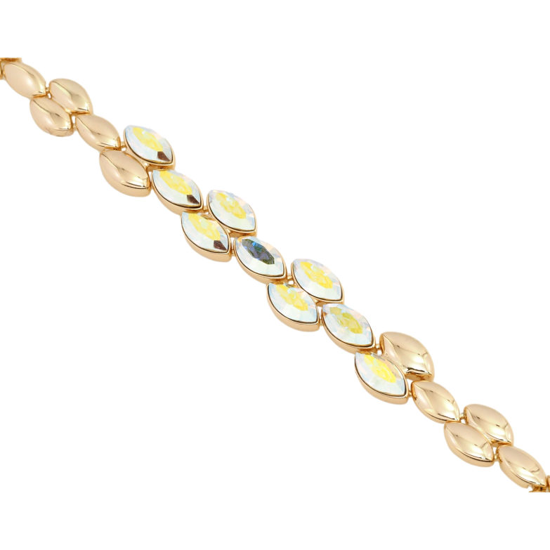 Браслет Xuping колір 18K з кр-ми Swarovski Вставка із кристалів АВ з доп.замком 18,20см х 5-9мм фото №18
