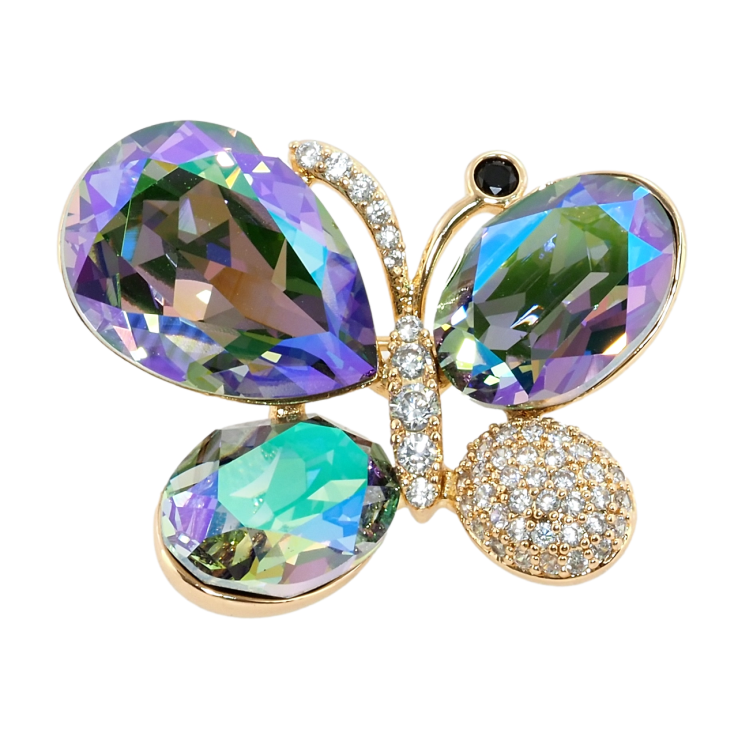 Брошь-кулон Xuping цвет 18K с кристаллами Swarovski Бабочка с кристаллами Erinite Shimmer фото №21 Брошь-кулон Xuping цвет 18K с кристаллами Swarovski Бабочка с кристаллами Erinite Shimmer фото №21