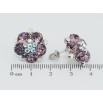 Серьги Xuping цвет Родий с кристаллами Swarovski пусеты Цветочки с кристаллами Antique и АВ фото №2 Серьги Xuping цвет Родий с кристаллами Swarovski пусеты Цветочки с кристаллами Antique и АВ фото №2
