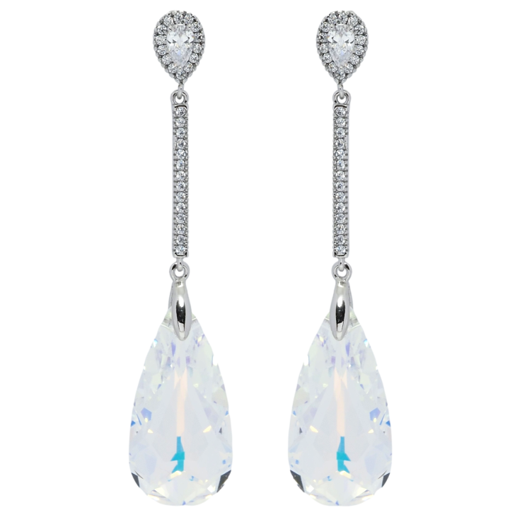 Серьги Xuping цвет Родий с кристаллами Swarovski пусеты Подвески с кристаллом Shimmer фото №23 Серьги Xuping цвет Родий с кристаллами Swarovski пусеты Подвески с кристаллом Shimmer фото №23