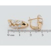 Серьги Xuping Позолота 18K английский замок Россыпь фианитов фото №2 Серьги Xuping Позолота 18K английский замок Россыпь фианитов фото №2