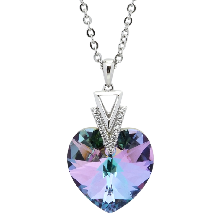 Кулон Xuping колір Родій з кр-ми Swarovski на ланцюжку Кристальне серце Paradise Shine довжина 40-45см х 2мм фото №18 Кулон Xuping колір Родій з кр-ми Swarovski на ланцюжку Кристальне серце Paradise Shine довжина 40-45см х 2мм фото №18