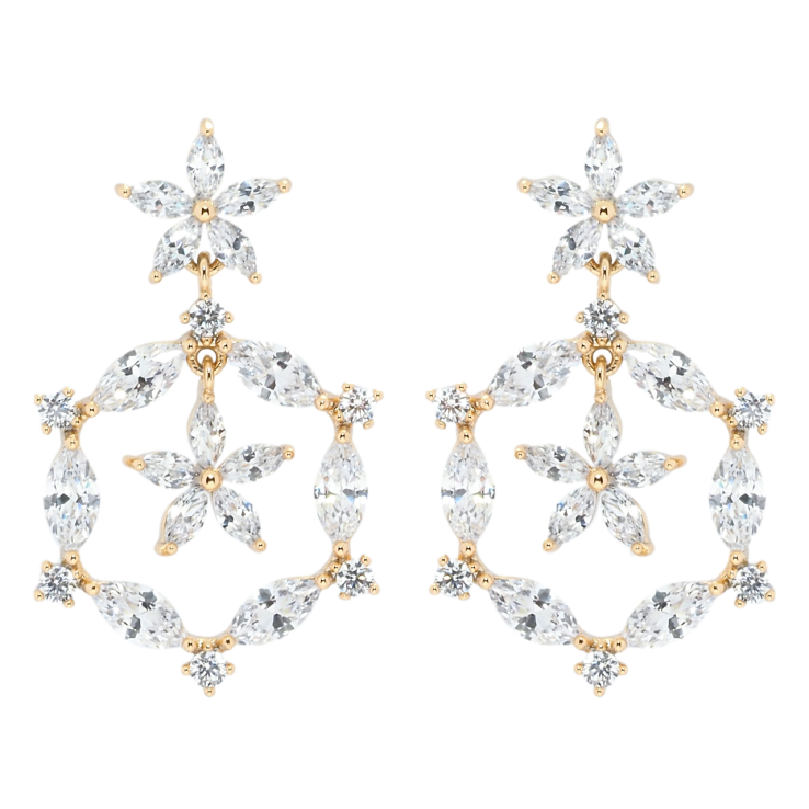 Серьги Xuping JEAN GOUJON Позолота 18K пусеты Кристальные подвески фото №9 Серьги Xuping JEAN GOUJON Позолота 18K пусеты Кристальные подвески фото №9